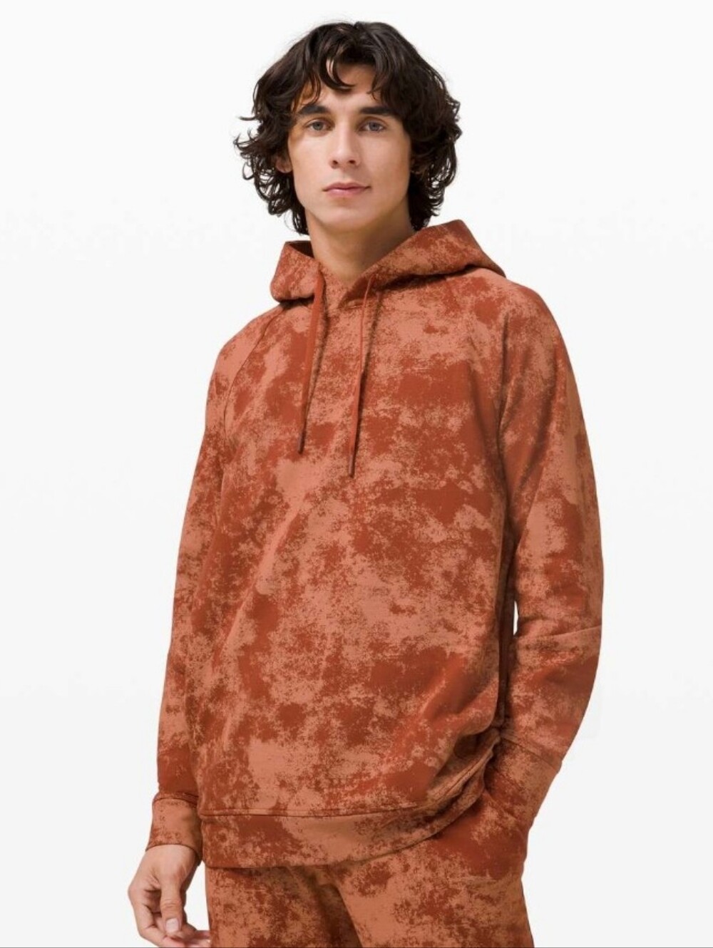 Lululemon City Sweat Pullover Hoodie French Terry Dark Terracotta Desert Sun